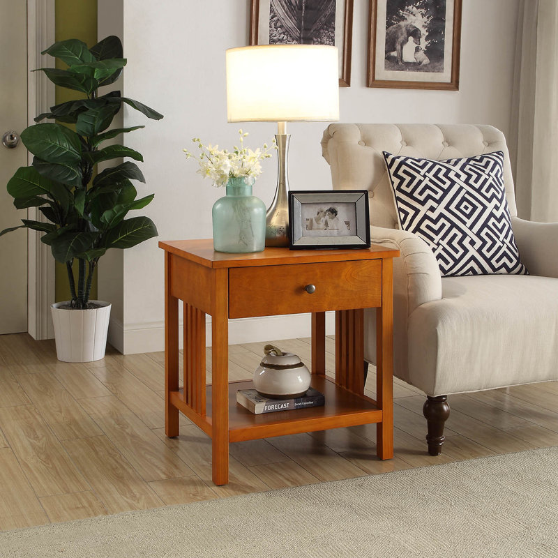 Bechtel Mission Style Wood End Table & Reviews Birch Lane